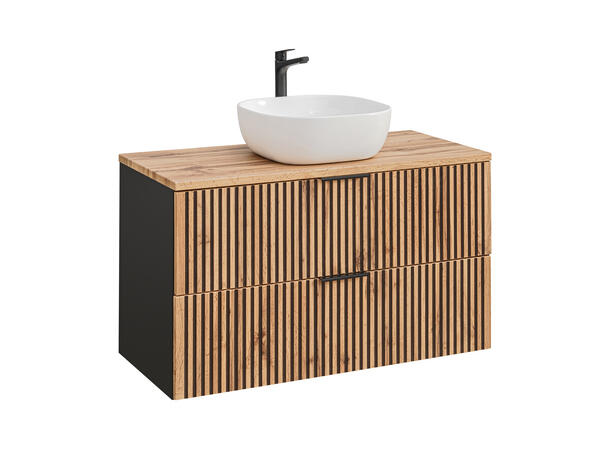 Møbelpakke  XILO BLACK 100 cm 100x46x57 - 2 Skuffer
