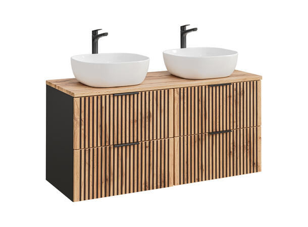 Møbelpakke  XILO BLACK 120 cm 120x46x57 - 4 Skuffer