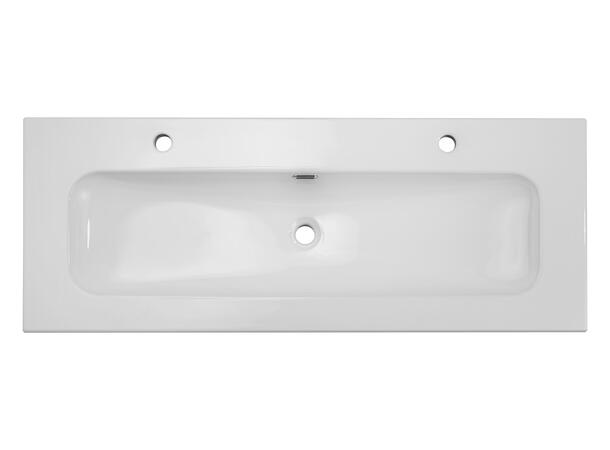 Møbelservant FLY 120 DP 2 121x15x46 cm - Hvit