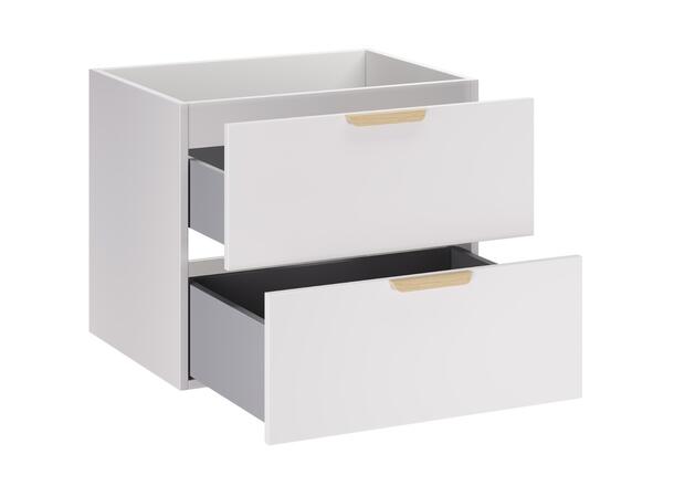 Servantskap ASTER WHITE  60 60x46x50 -  2 Skuffer
