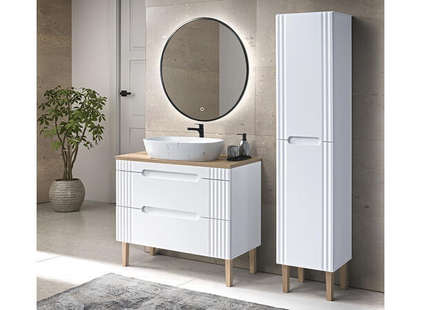 Servantskap FIJI WHITE 120 cm 120x46x62 -  2 Skuffer
