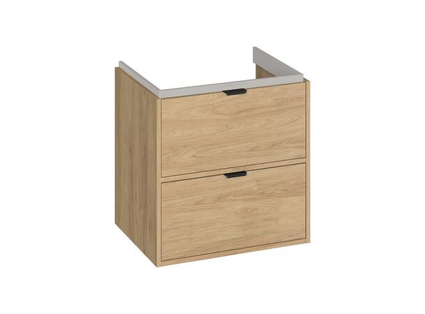 Servantskap FRI FORM LIVA Eik 60 cm 60x45x60 -  2 Skuffer