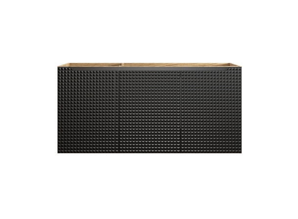 Servantskap LUXOR BLACK 120 cm 120x57x46 m/3 dør