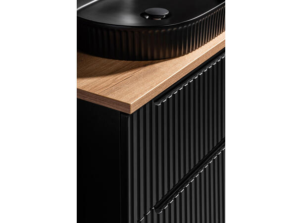 Servantskap NOVA BLACK  60 cm 60x39x57 m/2 dør
