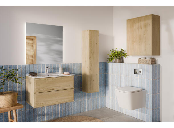 Servantskap TERRA Cremona  80 cm 80x46x50 - 2 Skuffer Eik Cremona