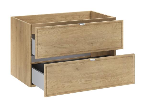 Servantskap TERRA Cremona  80 cm 80x46x50 - 2 Skuffer Eik Cremona