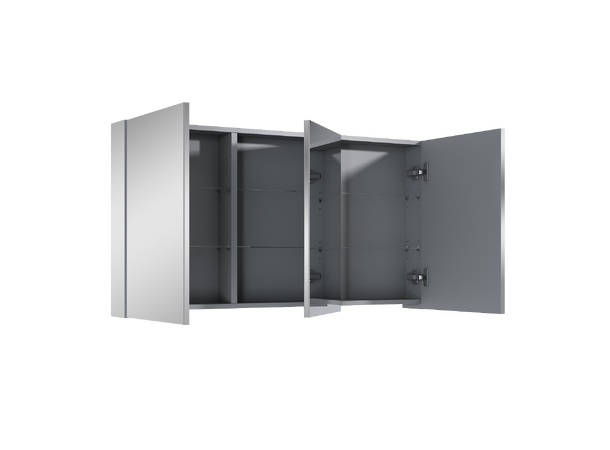 Speilskap 120 cm 120x62x13  - m/3 dører