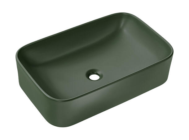 Toppmontert Servant KAMA GREEN 60 61x15x38 cm -  Grønn matt