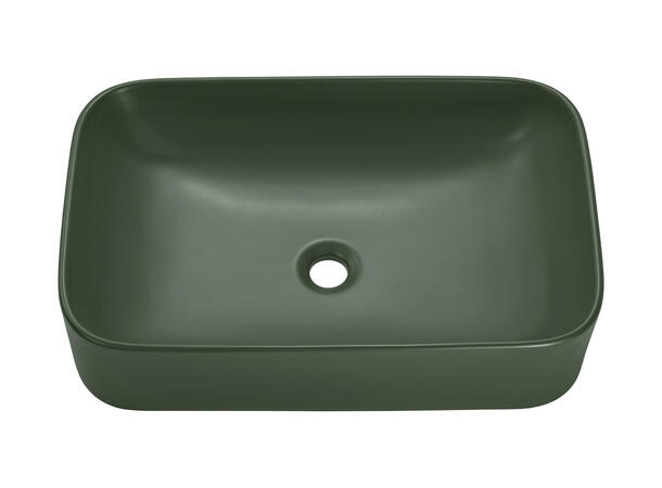Toppmontert Servant KAMA GREEN 60 61x15x38 cm -  Grønn matt