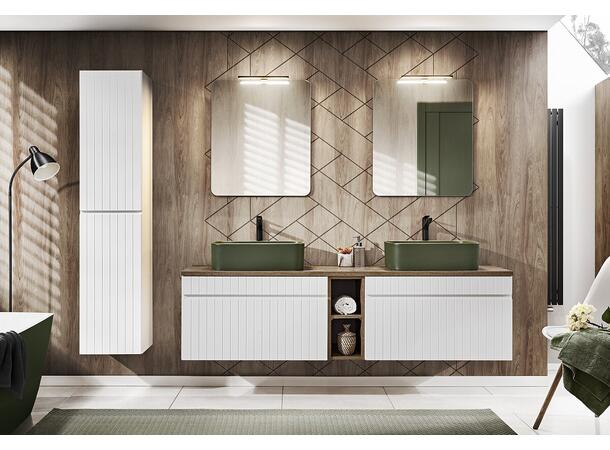 Toppmontert Servant KAMA GREEN 60 61x15x38 cm -  Grønn matt