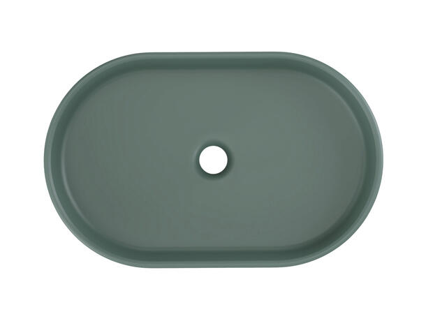 Toppmontert Servant RIVER 2 FOREST GREEN 55x12x35 cm - Grønn matt