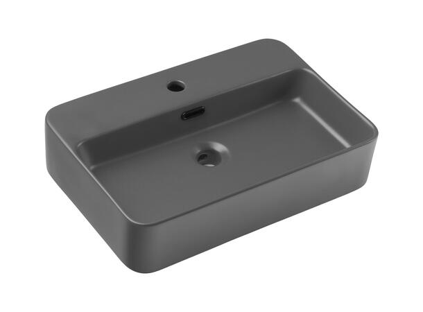 Toppmontert Servant TRUST 2 DARK GREY 55x12x38 cm - Mørkegrå matt