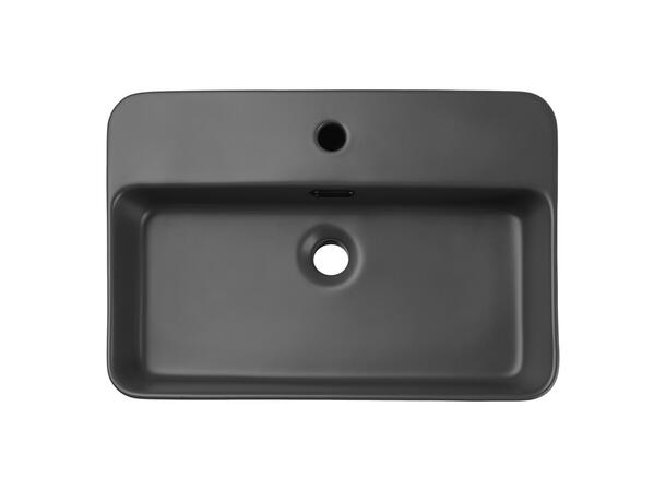 Toppmontert Servant TRUST 2 DARK GREY 55x12x38 cm - Mørkegrå matt