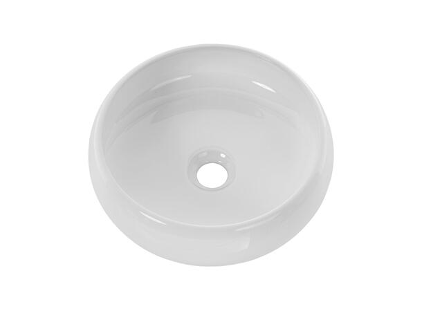 Toppmontert Servant WIKI WHITE 36x12x36 cm - Hvit