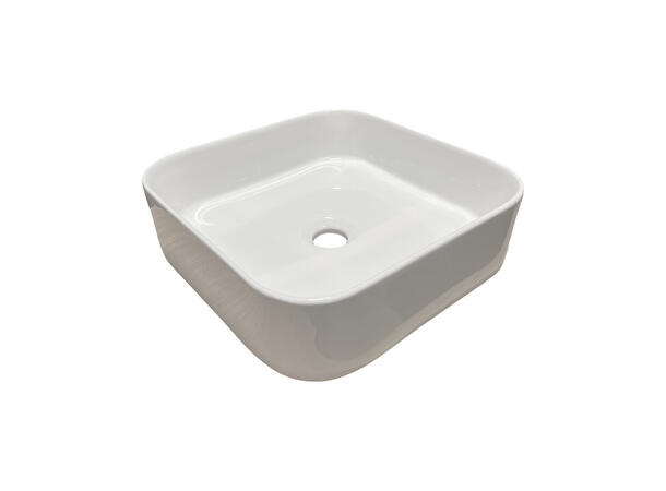 Toppmontert Servant  SARA WHITE 37x11x37 cm - Hvit