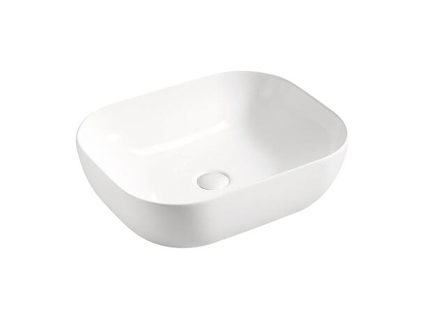 Toppmontert Servant  SMILE 50 50x15x40 cm - Hvit