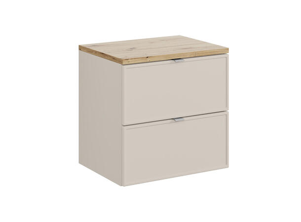 Underskap m/benkeplate  BELLA CASHMERE 60x46x57 - 2 Skuffer