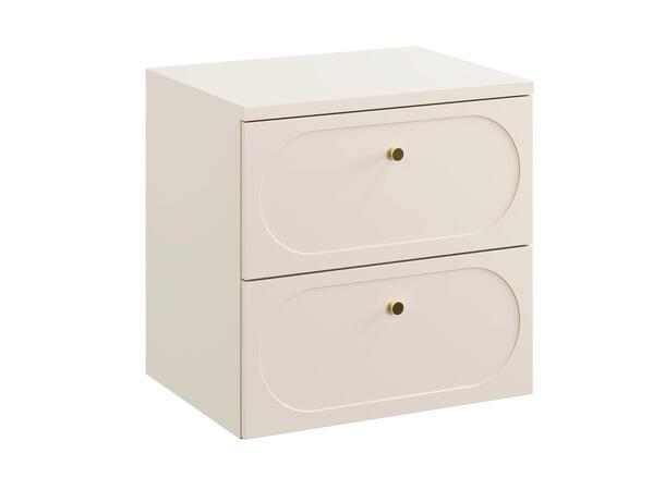 Underskap m/benkeplate  DONNA SAND 60 60x46x57 - 2 Skuffer