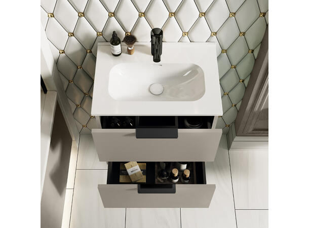 Underskap m/servant  50 cm 51x36x55 - beige matt