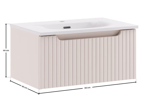 Underskap med servant NOVA CASHMERE 60 60x39x29- 1 Skuffe