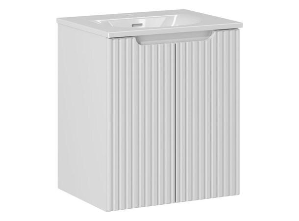 Underskap med servant NOVA WHITE 50 cm 50x39x57- m/2 dør