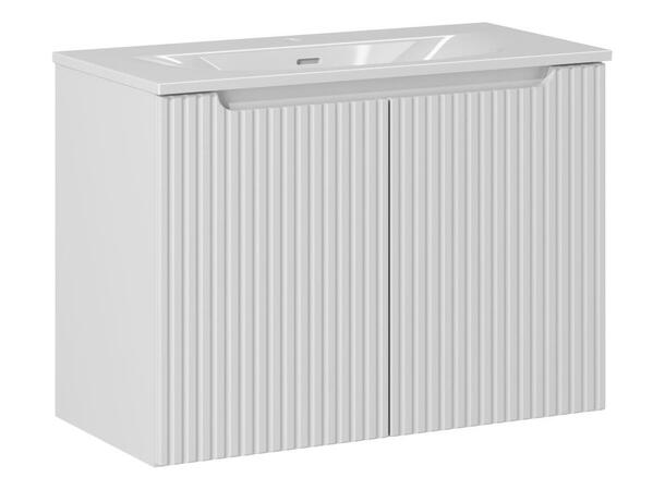 Underskap med servant NOVA WHITE 80 cm 80x39x57-  m/2 dør