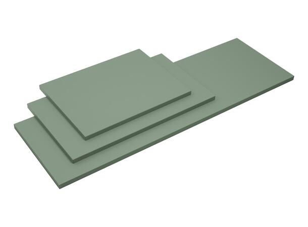 Benkeplate SKOGSGRØNN 80 cm 80x2,5x46 - Sivgrønn