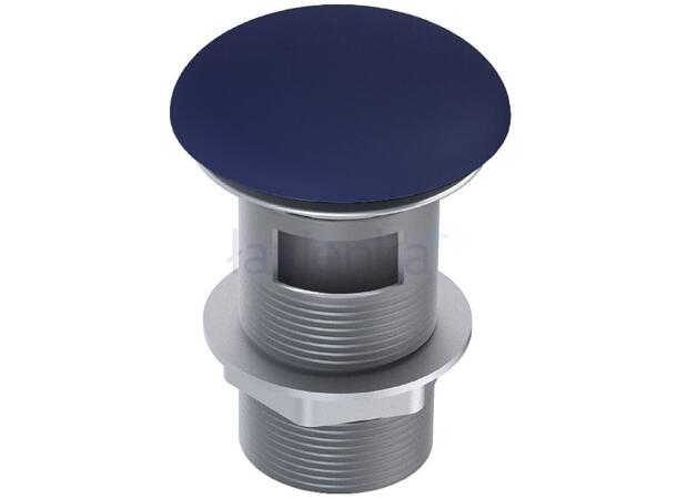Bunnventil  push-open blue matt - Porselen