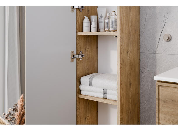 Høyskap TERRA Cremona H = 140 cm m/1 dør  Eik Cremona