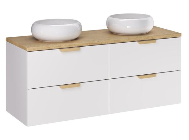 Møbelpakke Aster White  120 120x46x50  - Eik/Hvit  matt