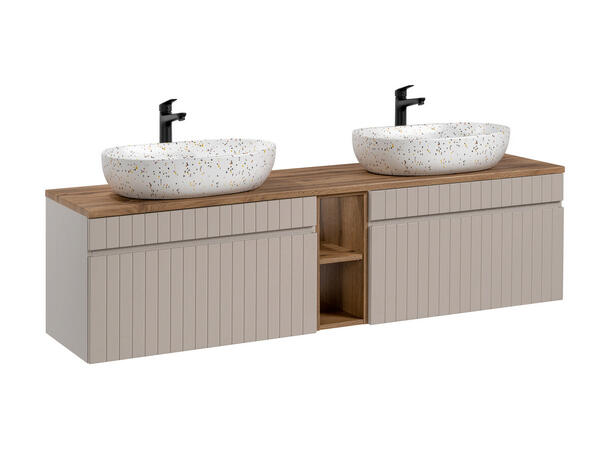 Møbelpakke ICONIC CASHMERE 180 180x46x45- 2 Skuffer