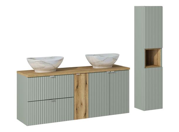 Møbelpakke LINE REED GREEN 140 140x39x57 - 2 Skuffer/ 2 dør