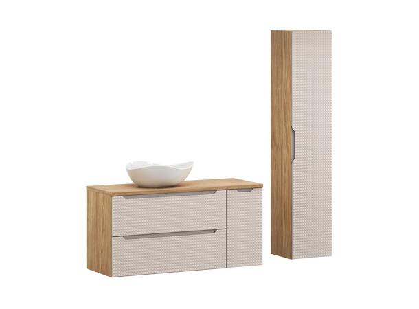 Møbelpakke LUXOR BEIGE 120 120x46x57 2 Skuffer/1 dør