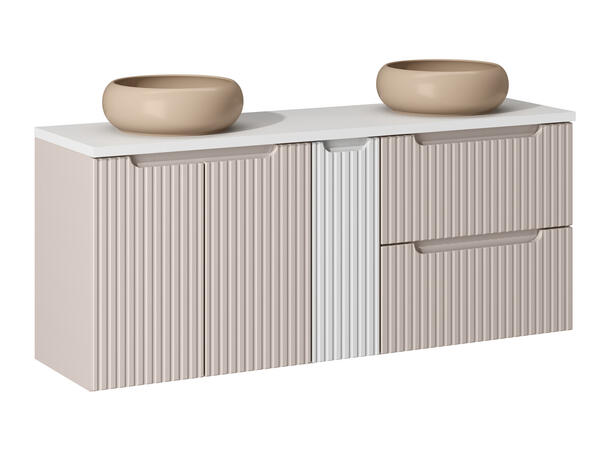 Møbelpakke NOVA CASHMERE 1'40 140x39x57 - 2 Skuffer/ 3 dør