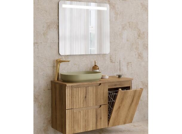 Møbelpakke Nova Eik Coast Evoke 100 cm 100x39x57  - m/ Skittentøyskurv