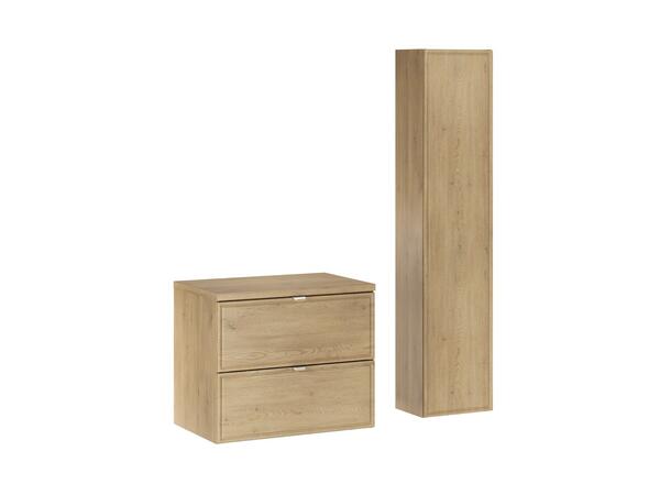 Møbelpakke TERRA CREMONA 80 80x46x45 -  2 Skuffer - Eik Cremona