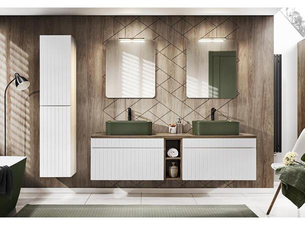 Møbelpakke  ICONIC WHITE 180 180x46x45- 2 Skuffer