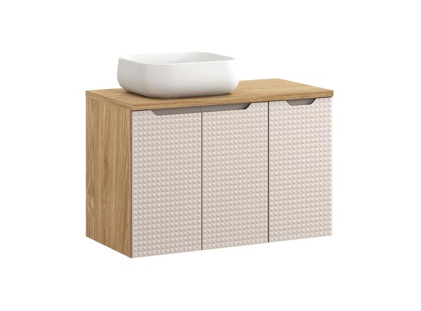 Møbelpakke  LUXOR BEIGE 90 cm 90x46x57 - m/3 dør
