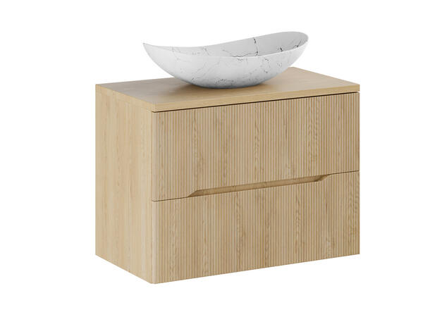 Møbelpakke  NORDIC CREMONA 80 80x46x57 - 2 Skuffer - Lys eik