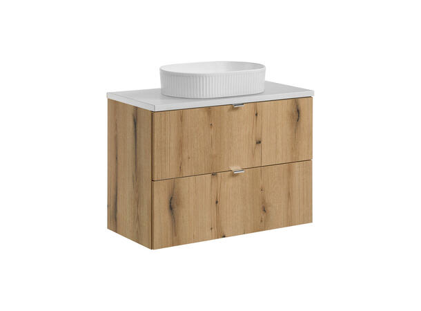 Møbelpakke  NOVA OAK 80 cm 80x39x57- 2 Skuffer