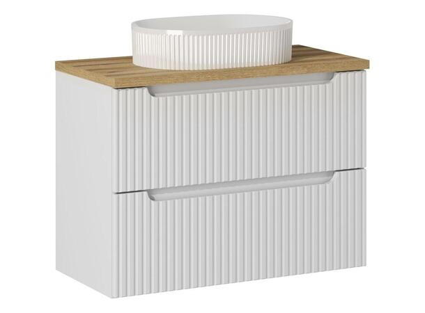 Møbelpakke  NOVA WHITE 80 cm 80x39x57- 2 Skuffer