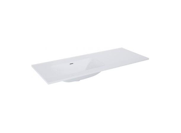 Møbelservant 120 cm  uten hull for arm. 120x18x46cm -  venstre, hvit