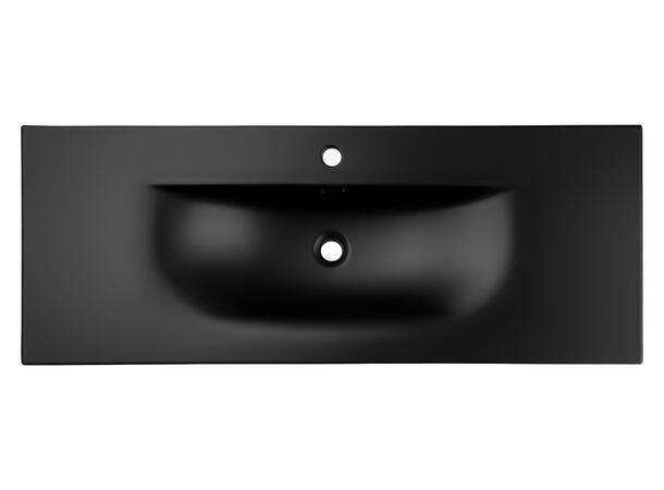 Møbelservant SKY 1 BLACK MATT 120 DP 121x17x46  cm - Svart matt