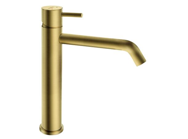 Servantbatteri  Ferro Ciriculus 1-greps - Høy modell - Børstet gull