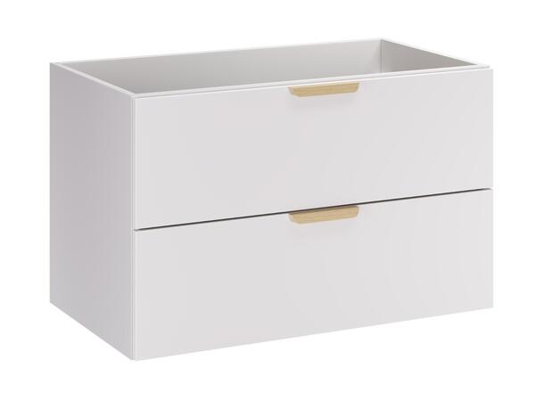 Servantskap ASTER WHITE 80 80x46x50 -  2 Skuffer