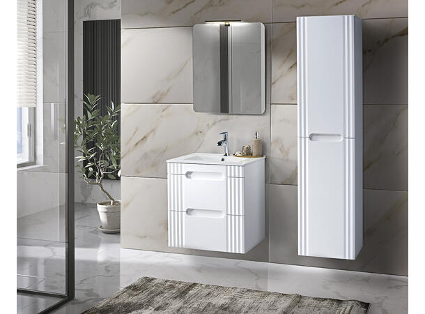 Servantskap FIJI WHITE 60 cm 60x46x62 -  2 Skuffer