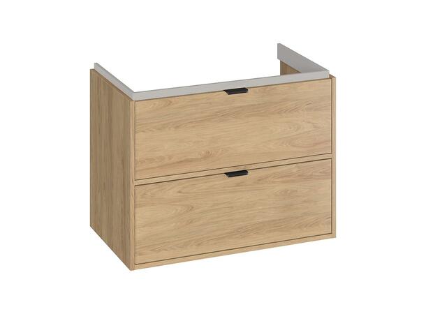 Servantskap FRI FORM LIVA Eik 80 cm 80x45x60 -  2 Skuffer