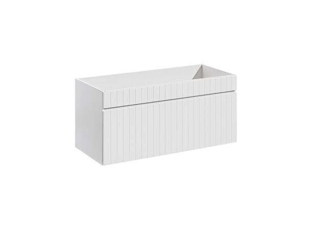 Servantskap ICONIC WHITE 100 cm 100x46x45- 1 Skuff
