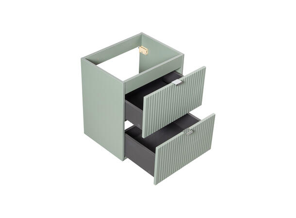 Servantskap LINE REED GREEN 50 cm 50x39x57 - 2 Skuffer