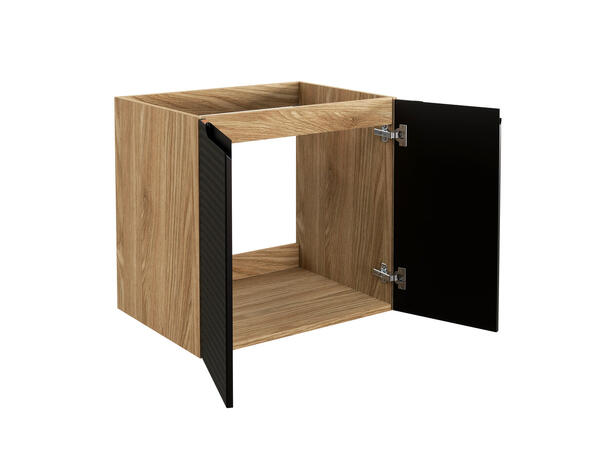 Servantskap LUXOR BLACK  60 cm 60x46x57 m/2 dør